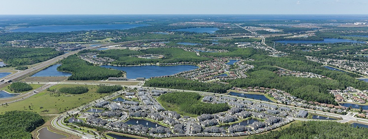 Aerial view of the Lake Nona community, ten minutes from Orlando International Aiport. 20170506_NONA_0005-blog